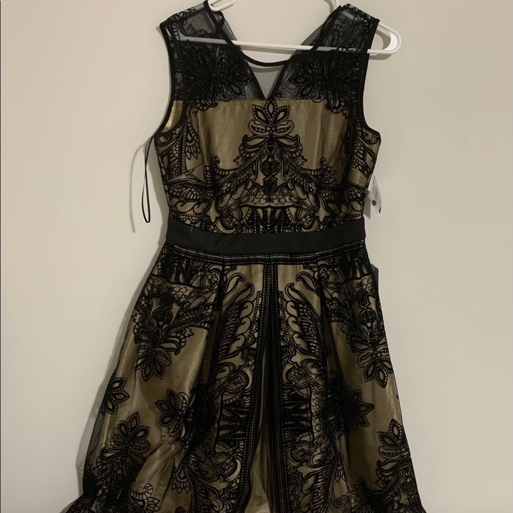 Black and gold Cocktail dress